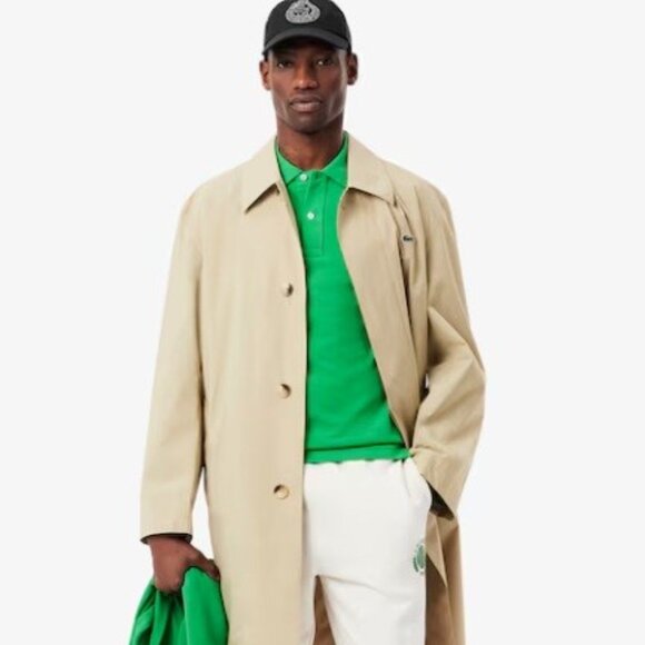 LACOSTE Piqué Polo Shirt Golf Tennis Laurent Boss Ralph Lauren Burberry Green - Picture 2 of 3